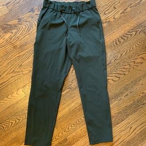 Lululemon On the Fly pant—dark olive